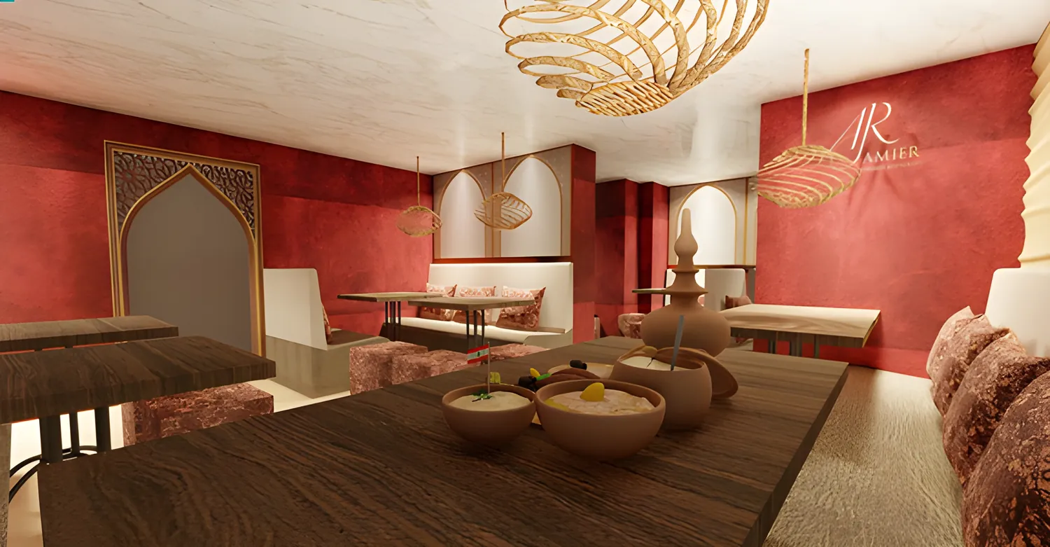 Begane grond met bogen, 3D-visualisatie